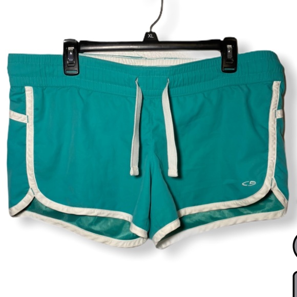 Champion Teal Sports Shorts Size Small - Picture 1 of 4